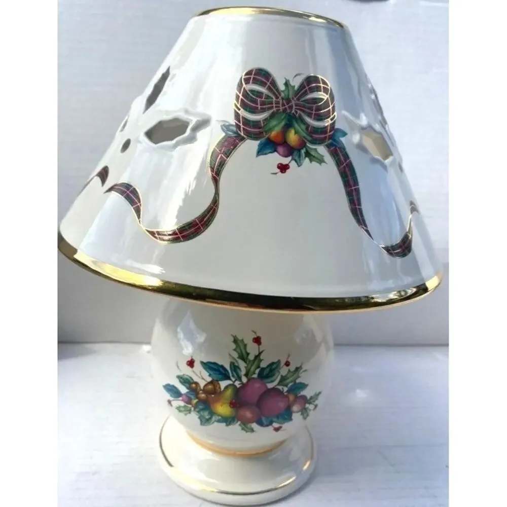 Lenox Holiday Tea Ligh Candle Holder Christmas lamp